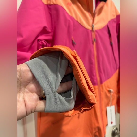 Obermeyer Girls XL Reese Insulated Snow Jacket Ski Snowboard NWT Pink Orange - Picture 6 of 16